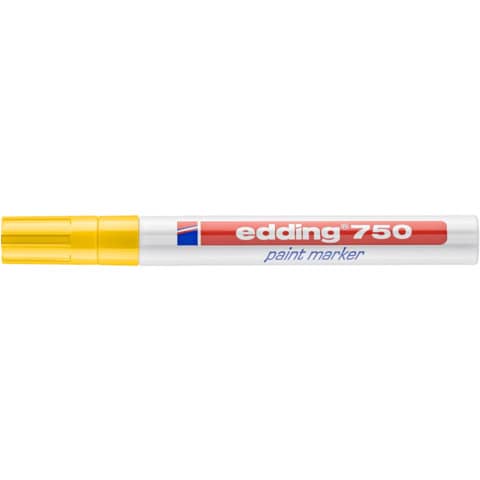 Marcatore a vernice edding 750 punta conica 2-4 mm giallo E-750 005